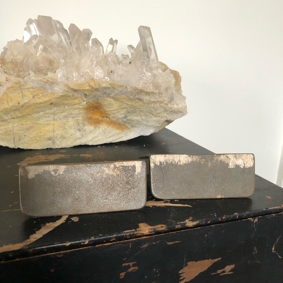 Vintage Brass Native American Bookends - Picture 5 of 10